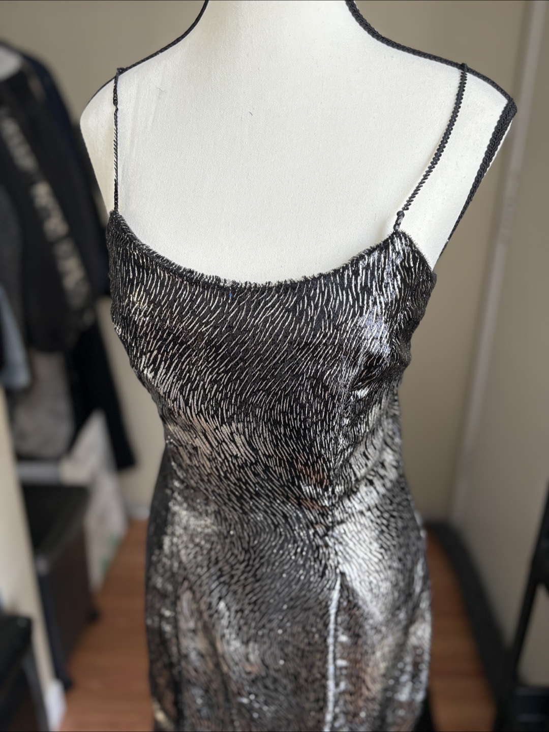Sparkly Silver & Black Dress - photo 2