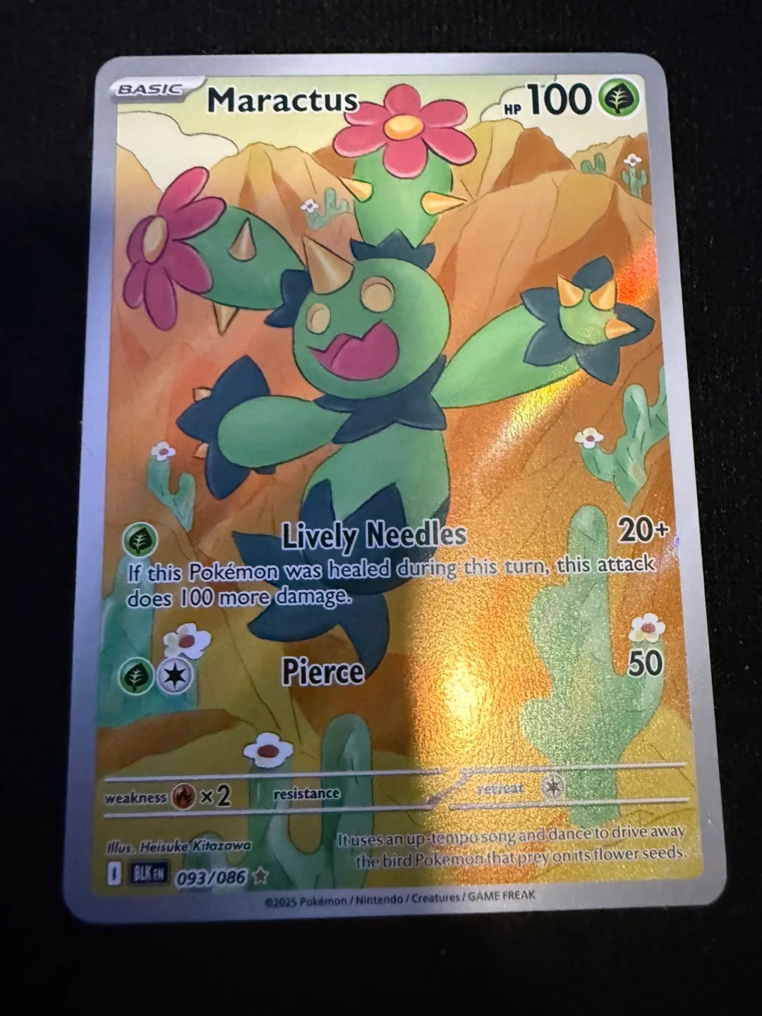 Maractus Pokemon Card - 093/086 thumbnail