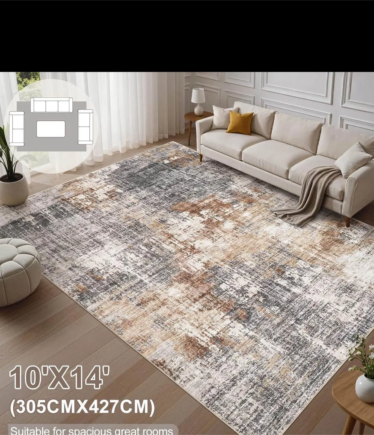 10' x 14' Area Rug - Neutral Tones image indicator(5)