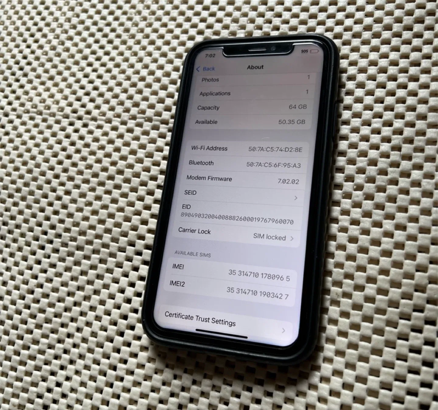 iPhone XS 64gb Gray AT&T  Locked  Blacklisted image indicator(8)