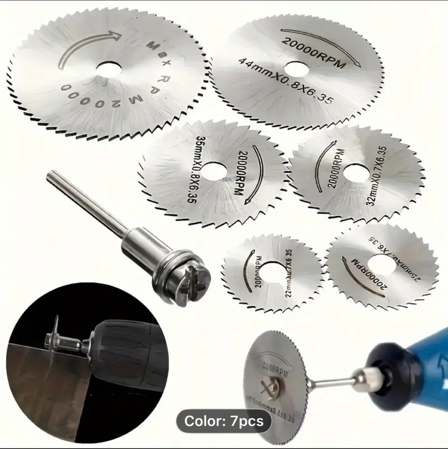 1 set of high-speed steel cutting blades