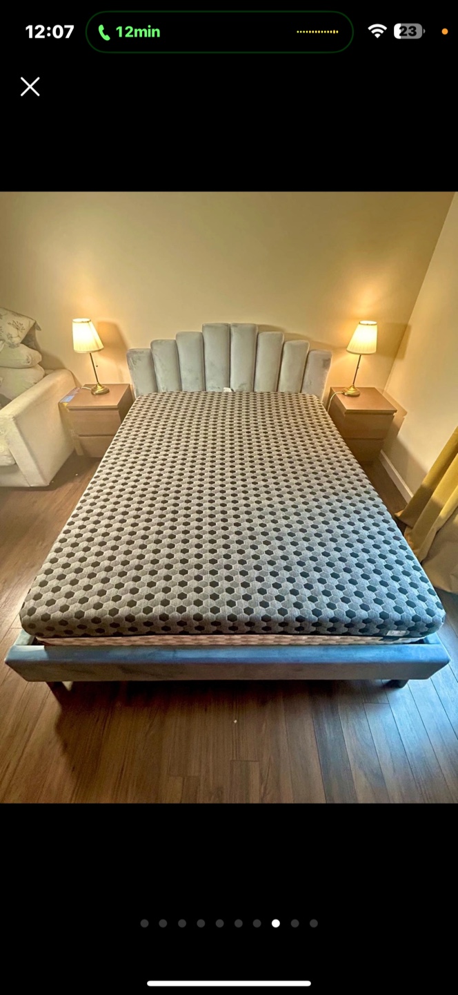 Velvet Queen Bed Frame - photo 2