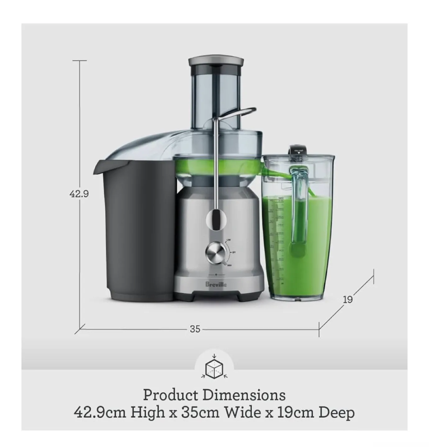 Breville Juice Fountain Cold Juicer image indicator(4)
