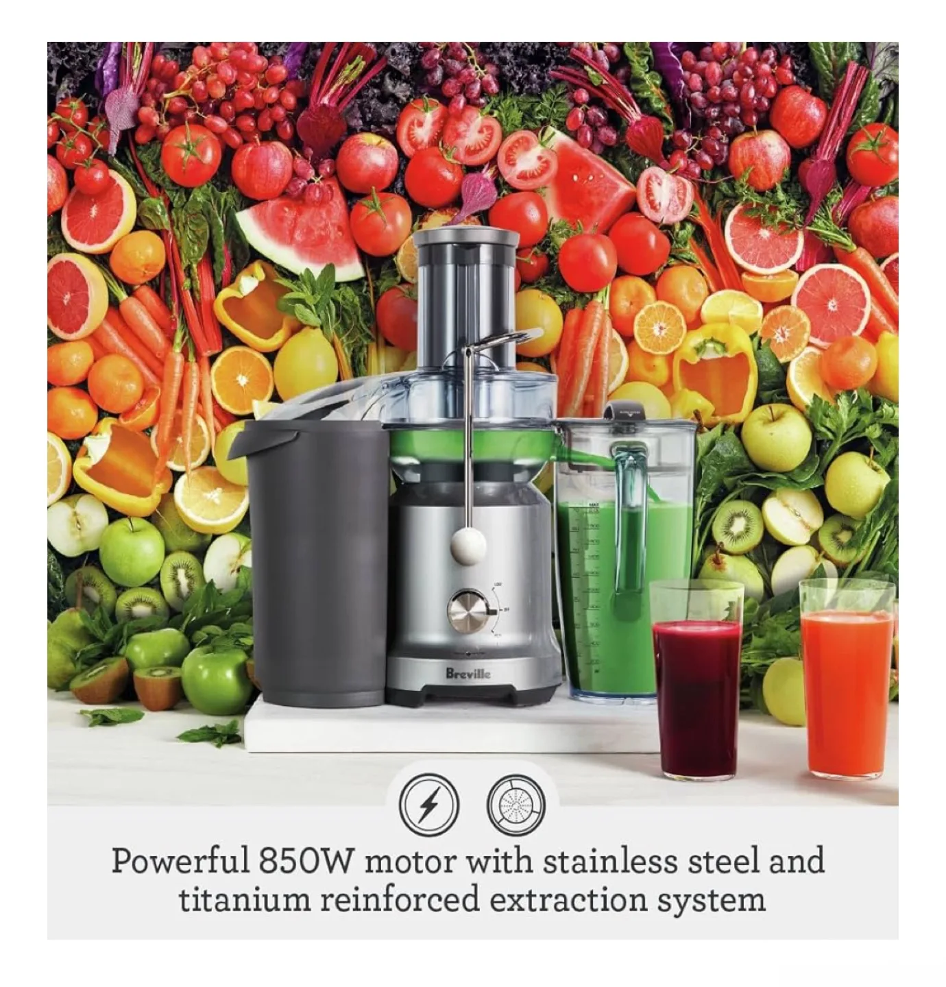 Breville Juice Fountain Cold Juicer image indicator(5)