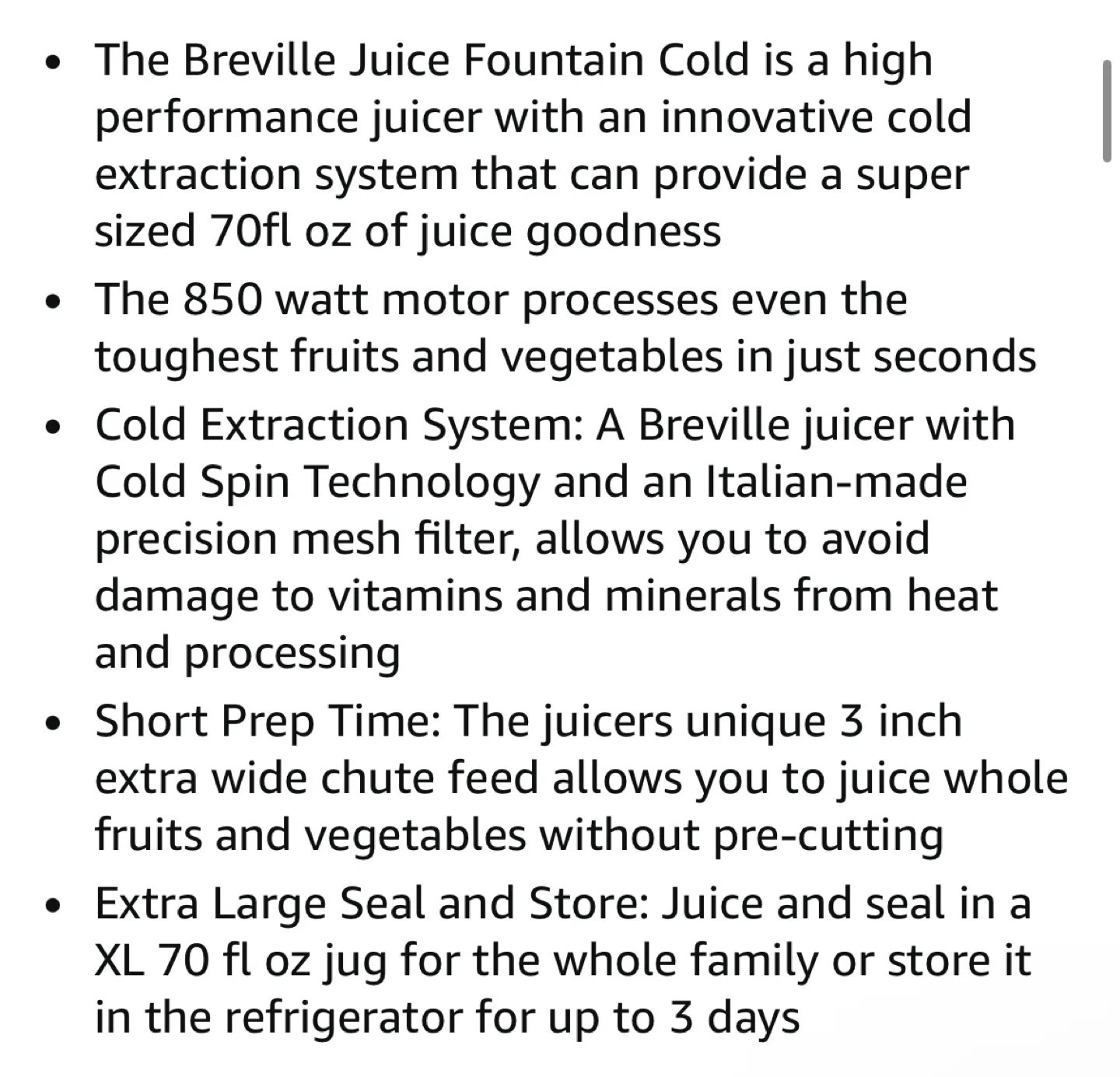 Breville Juice Fountain Cold Juicer image indicator(9)