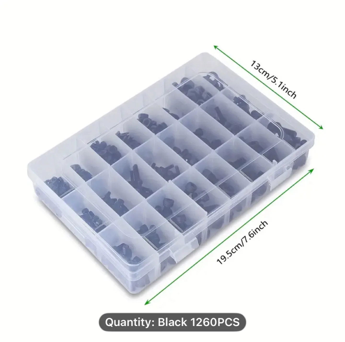 1260pcs Metric Bolt Assortment, 4mm to 30mm thumbnail