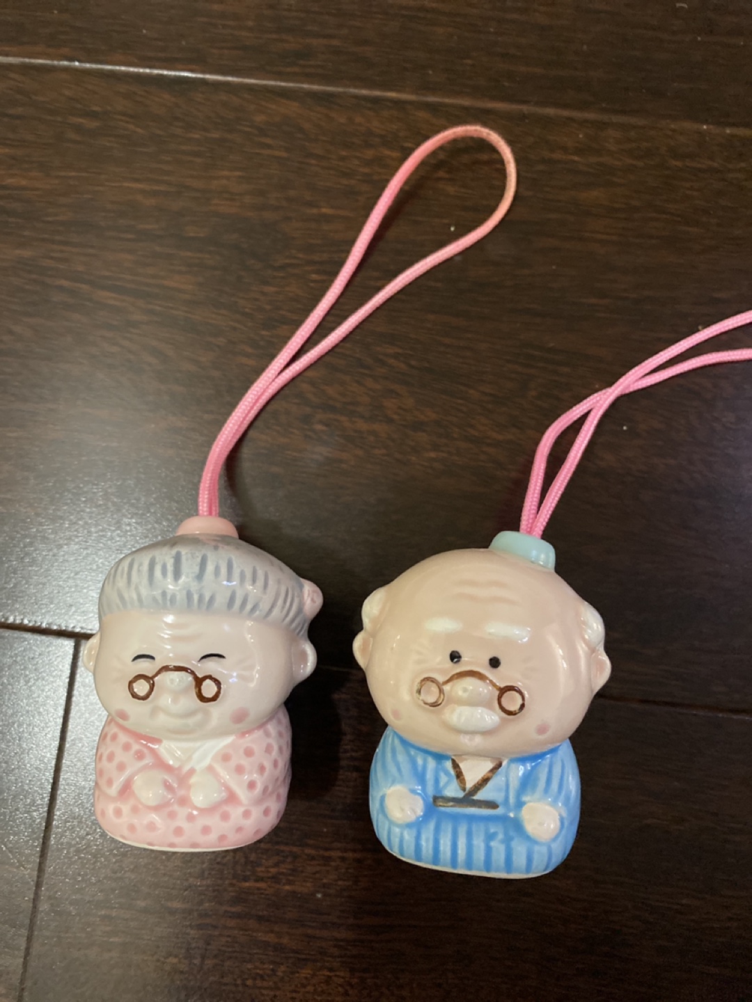 Cute Ceramic Grandpa & Grandma Figurines