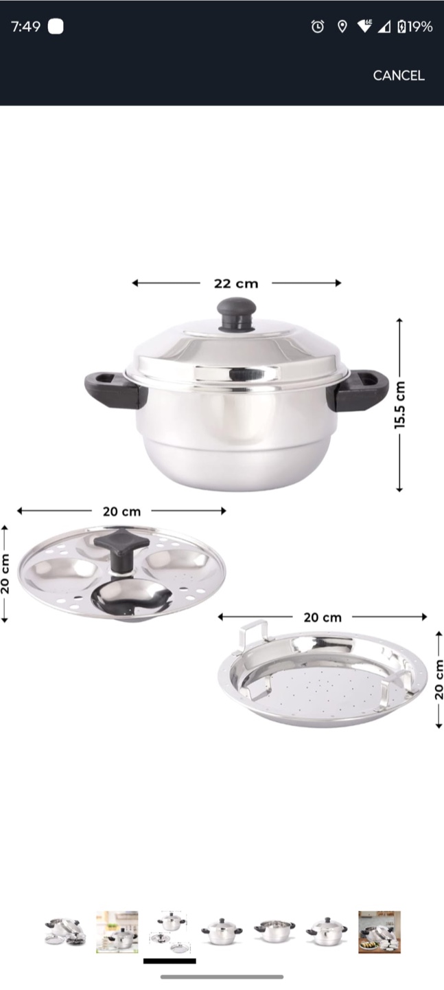 New KSJ ONE Grande-12 Idli/Steamer Pot - photo 5
