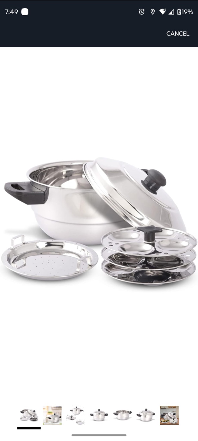 New KSJ ONE Grande-12 Idli/Steamer Pot - photo 4