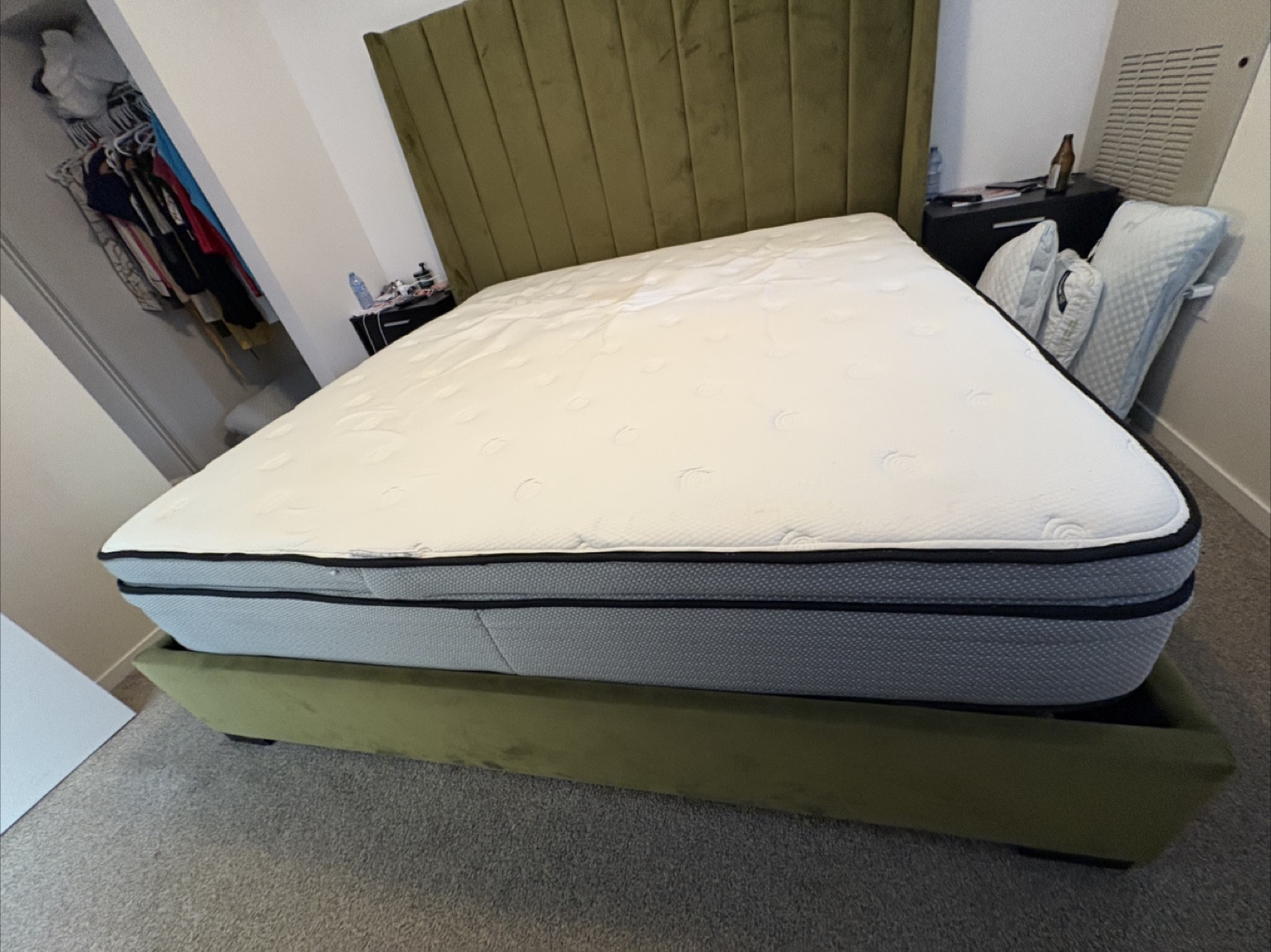 King Size Bed Frame and Mattress - photo 2
