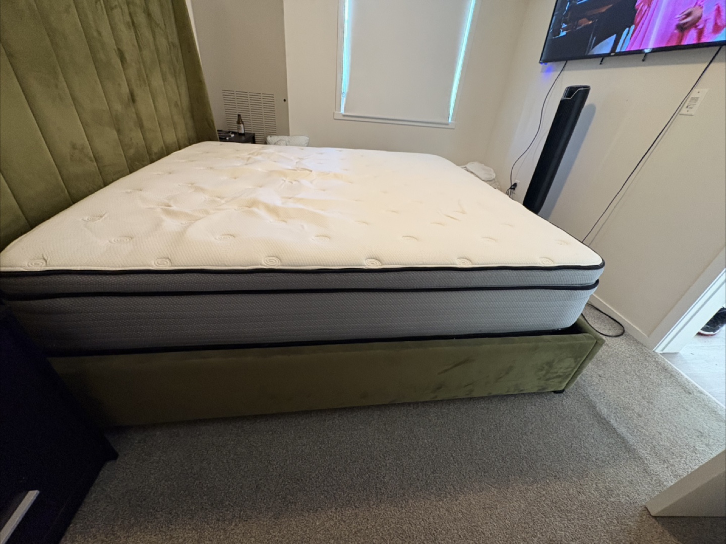 King Size Bed Frame and Mattress - photo 3