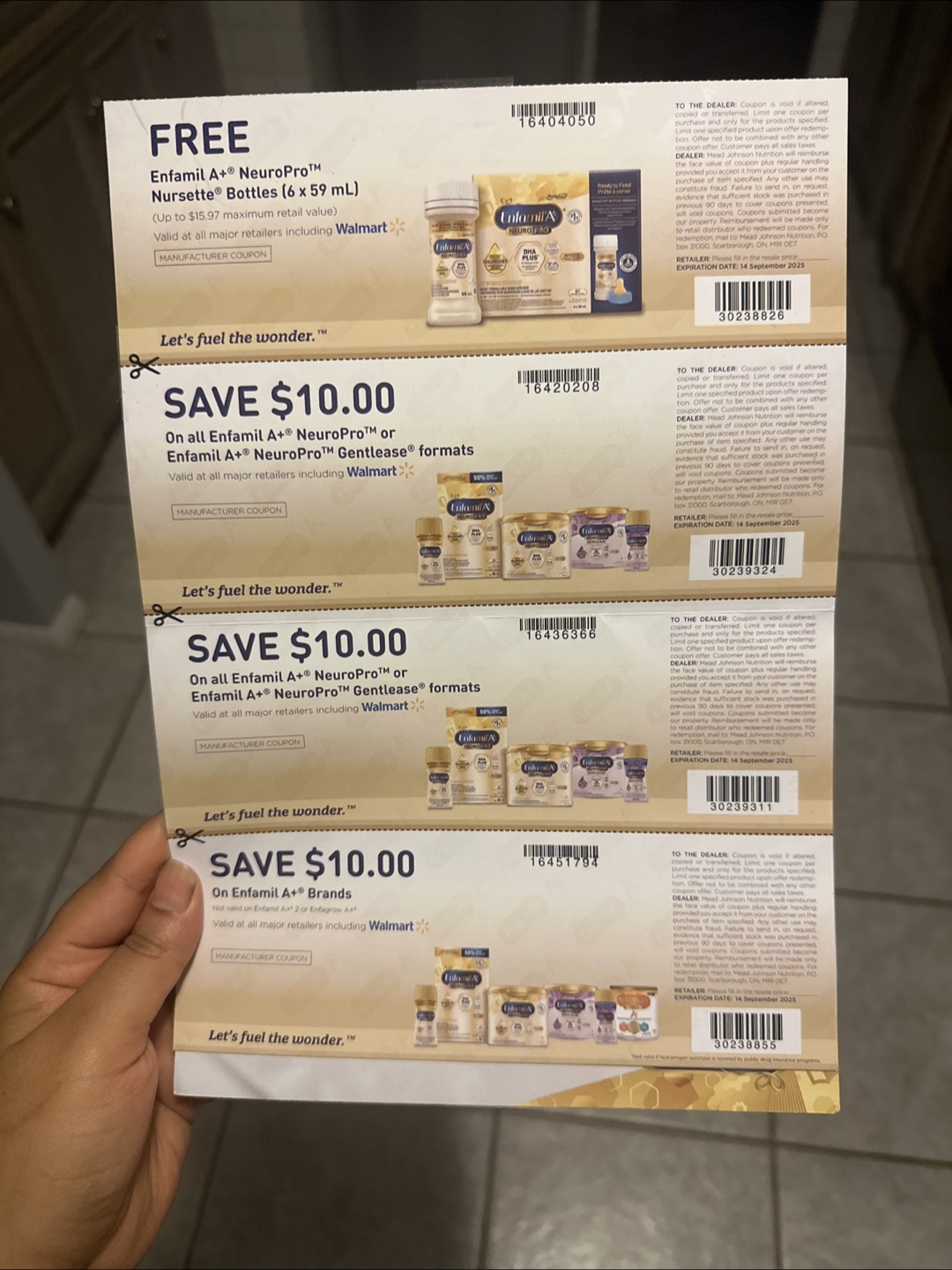 Enfamil A+ $10 Coupon - Exp Sept 2025