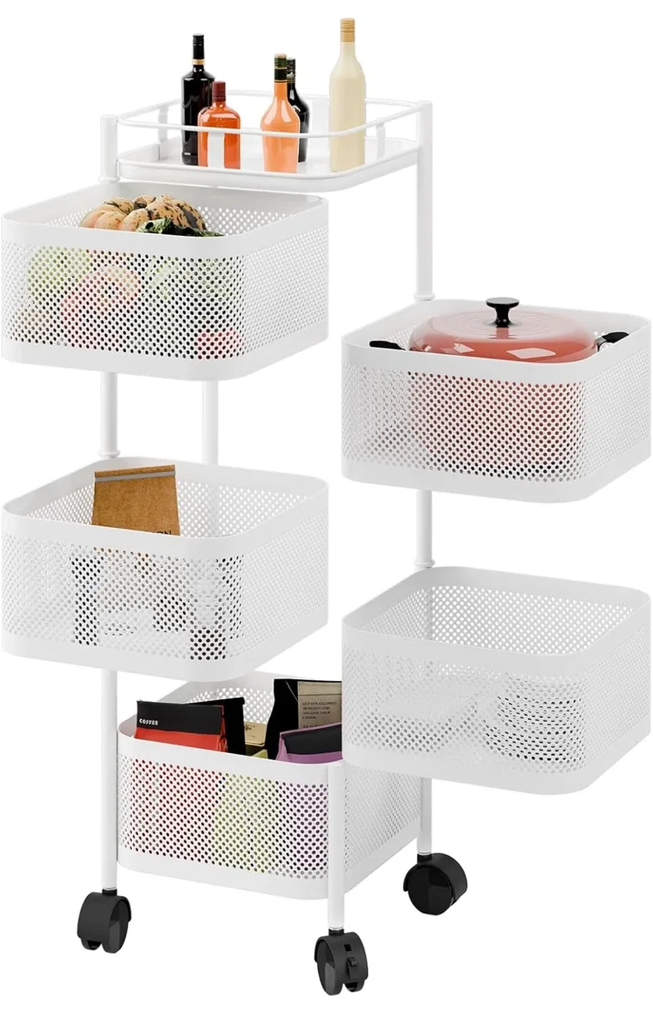 Rolling Utility Cart for kitchen (Brand new in box) image indicator(4)