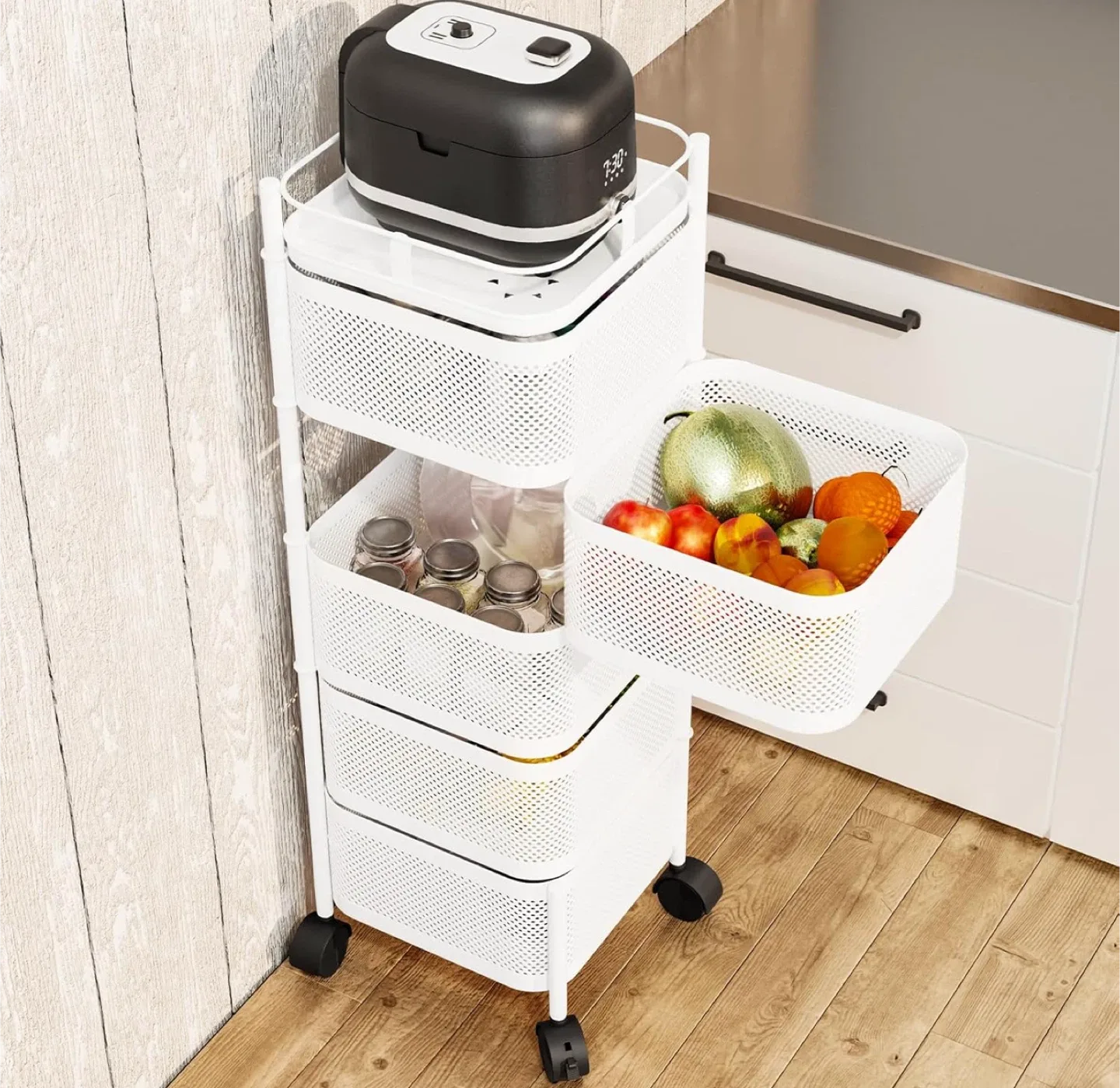 Rolling Utility Cart for kitchen (Brand new in box) image indicator(2)