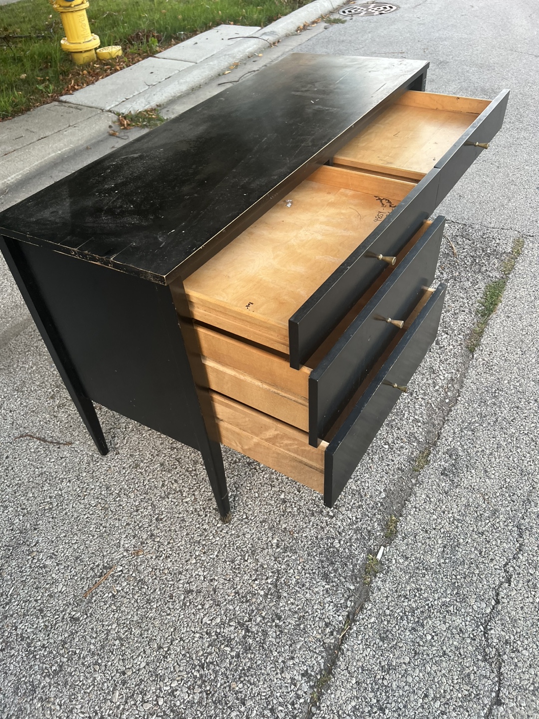 Black desk w/drawera - photo 4