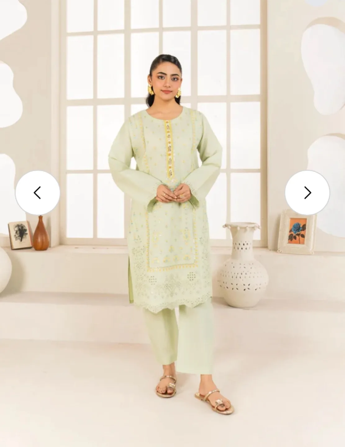 Brand new embroidered 2 Piece Kurta set thumbnail