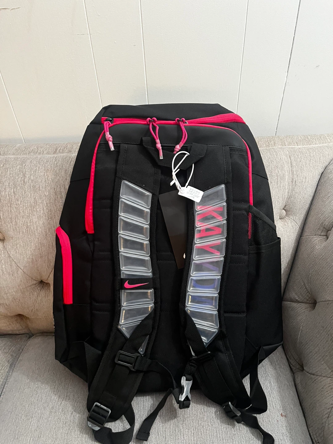 Nike Black & Pink Backpack - photo 3
