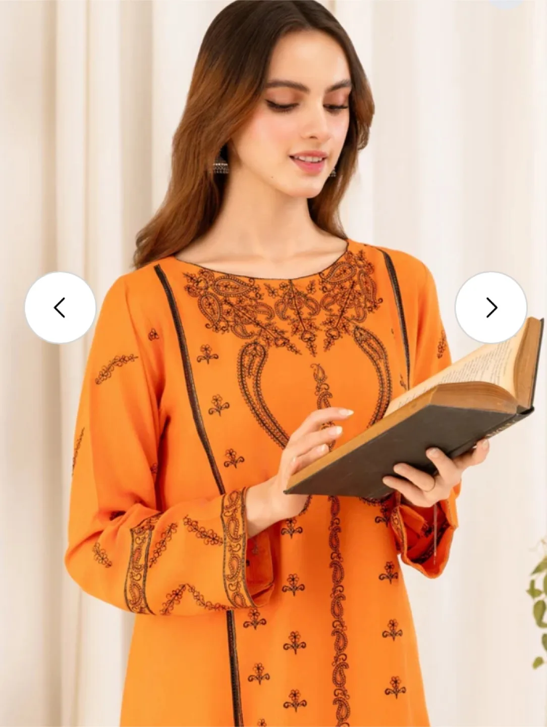 Brand new 2 piece embroidered kurta and pant set thumbnail