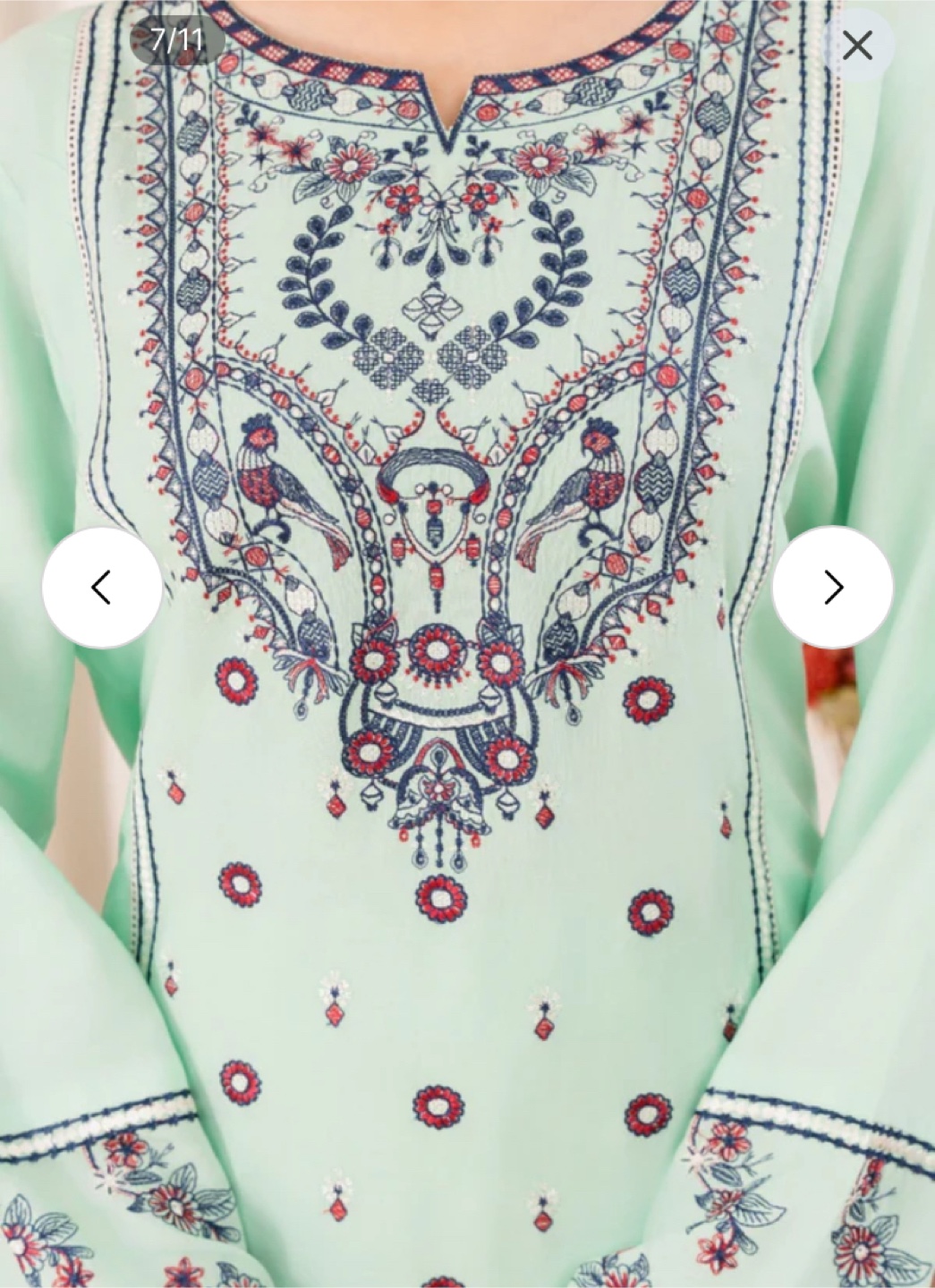 Brand new 2 piece Embroidered kurta pant set - photo 3