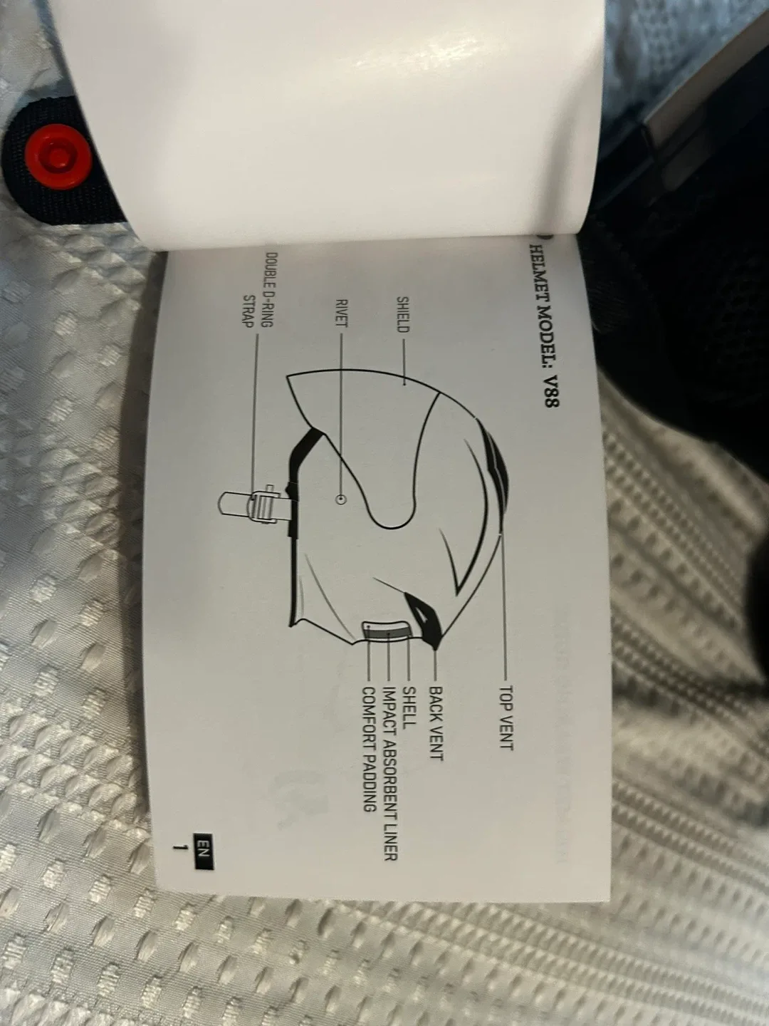 VCAN Open Face Motorcycle Helmet - Silver, Size M image indicator(6)