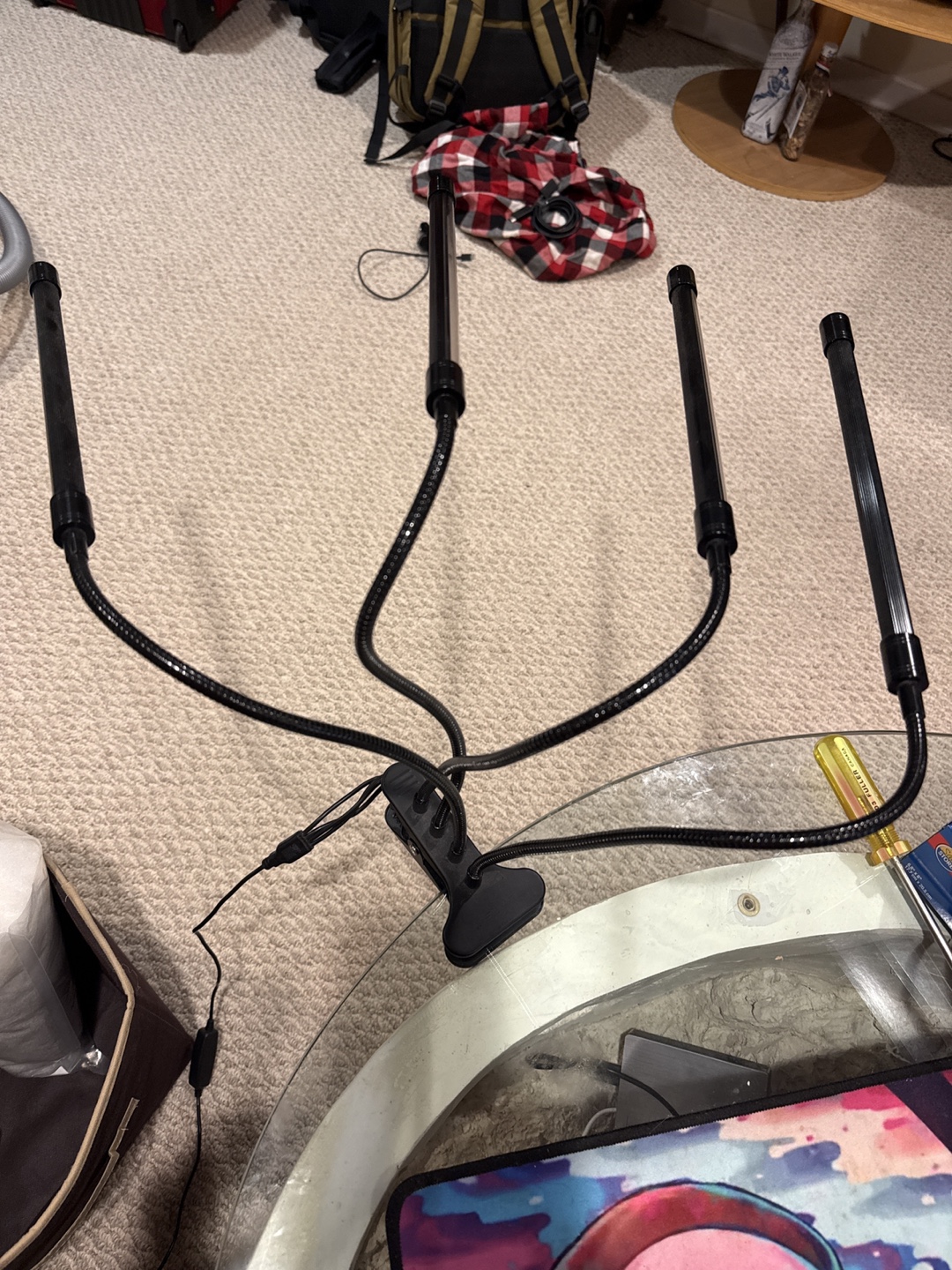Clip-On LED Grow Light with 4 Flexible Arms
