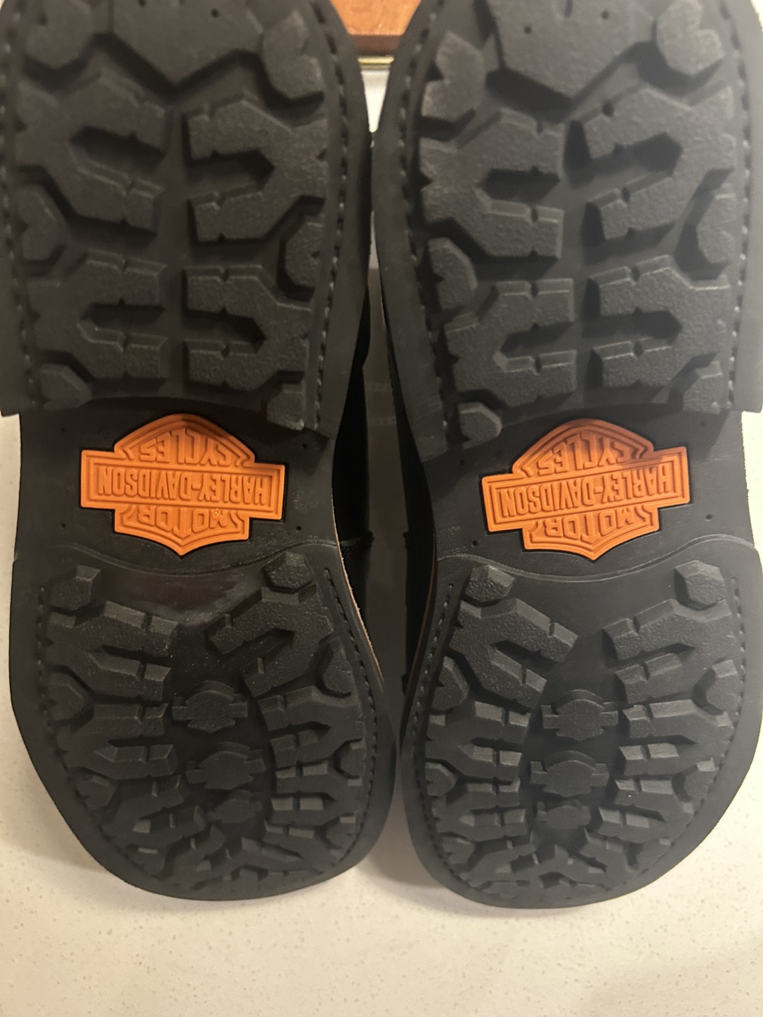 Harley Davidson Black Leather Motorcycle Boots - photo 2