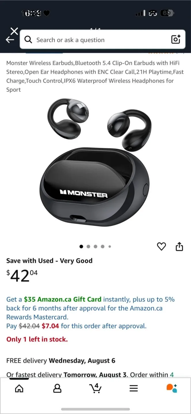 Amazon.ca $35 Gift Card thumbnail