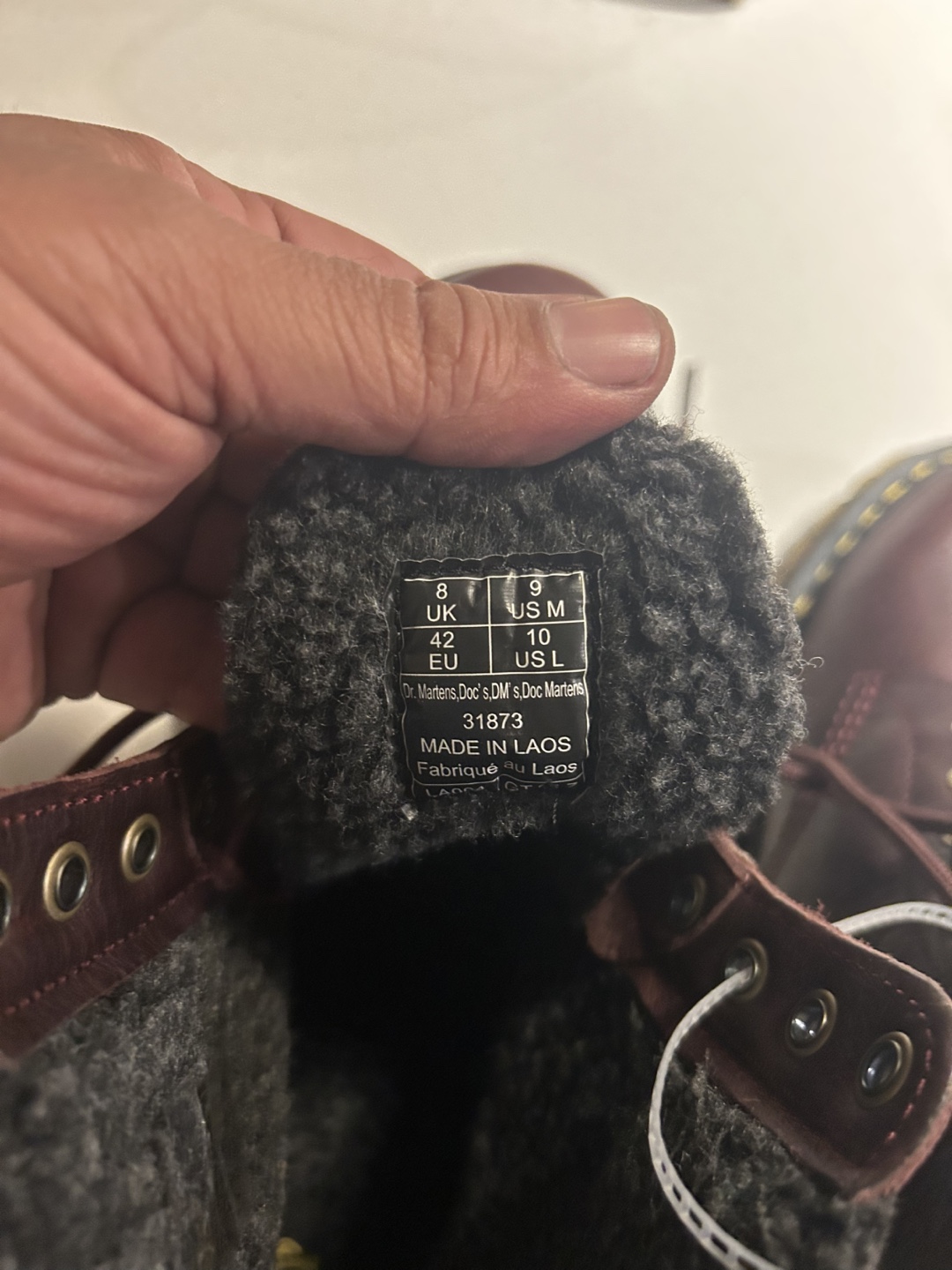 Dr. Martens 1460 Kolbert Burgundy Boots US 10 - photo 5