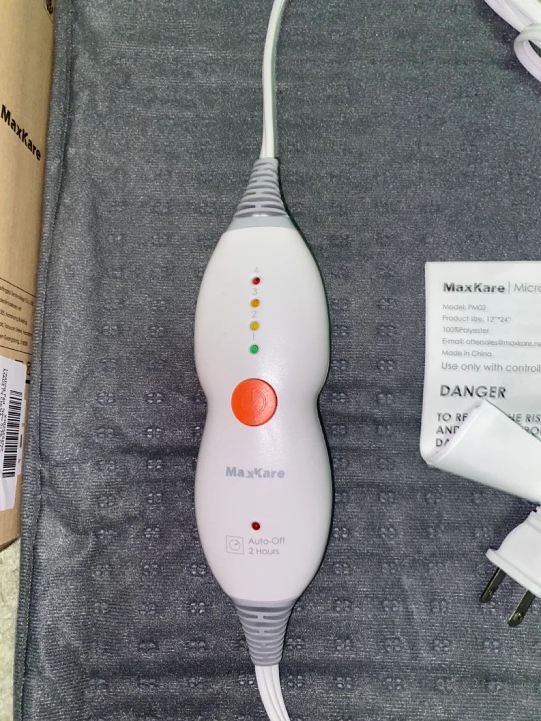 MICRO-PLUSH HEATING PAD image indicator(4)