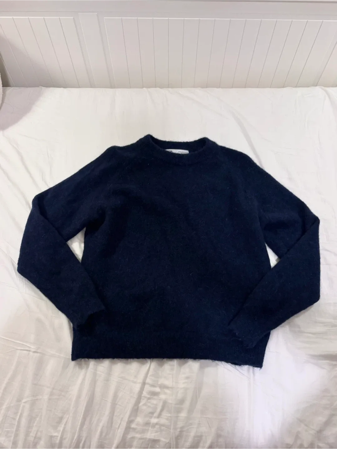 Zara Navy Alpaca Wool Blend Sweater image indicator(2)