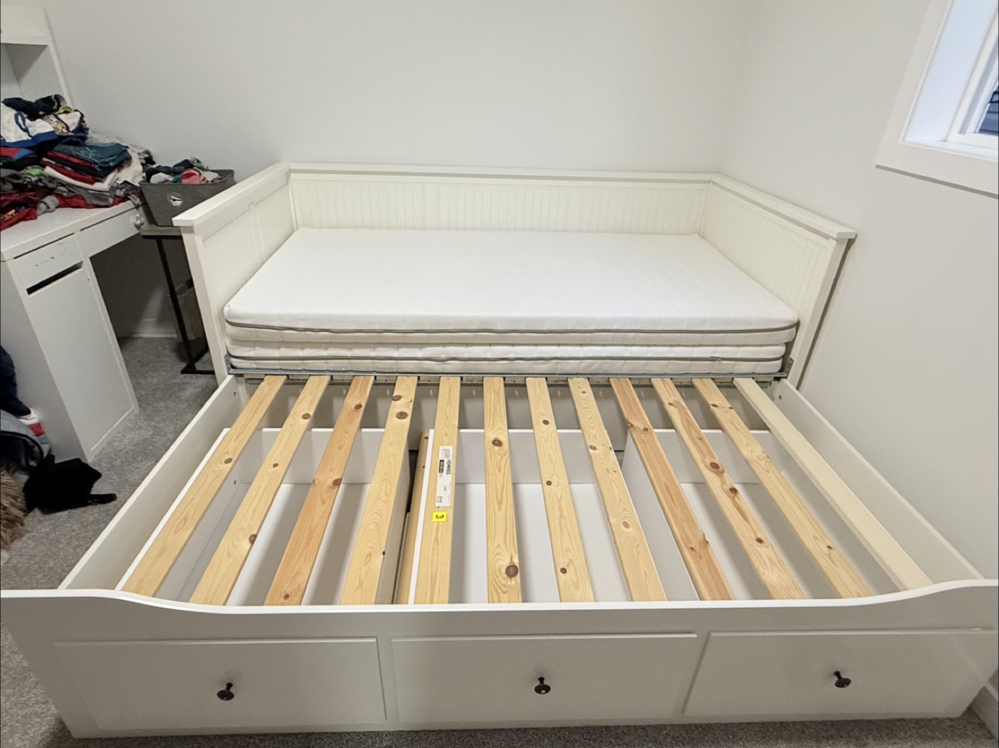 IKEA Hemnes Daybed Frame with 3 Drawers and 2 Mattress - photo 4