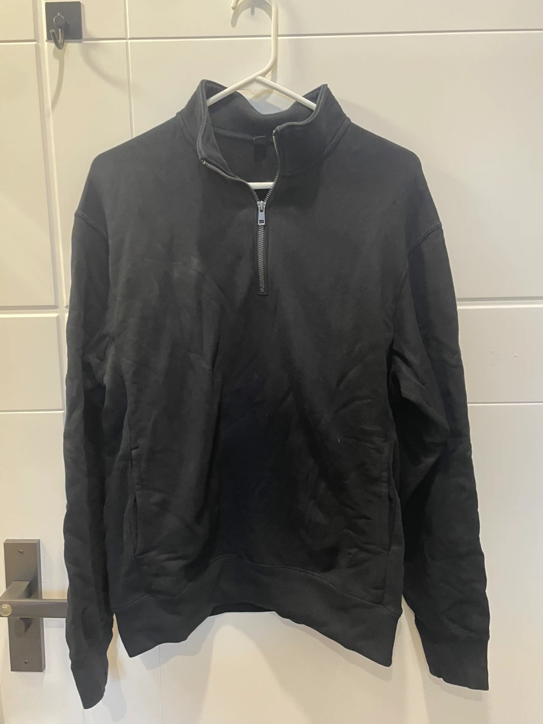 Uniqlo Black Half-Zip Pullover
