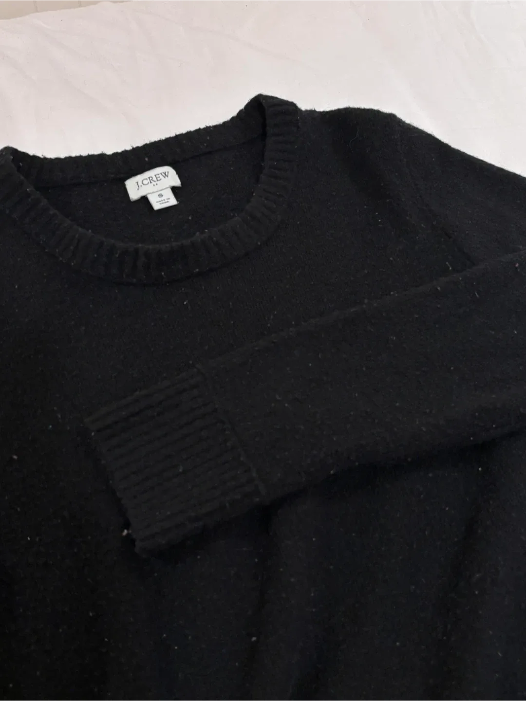 J.Crew Black Wool Blend Sweater thumbnail