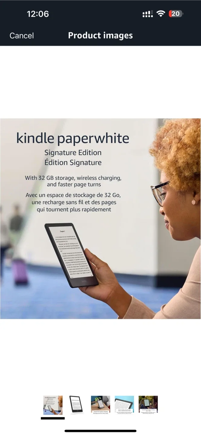 Kindle Paperwhite Signature Edition 32GB image indicator(5)