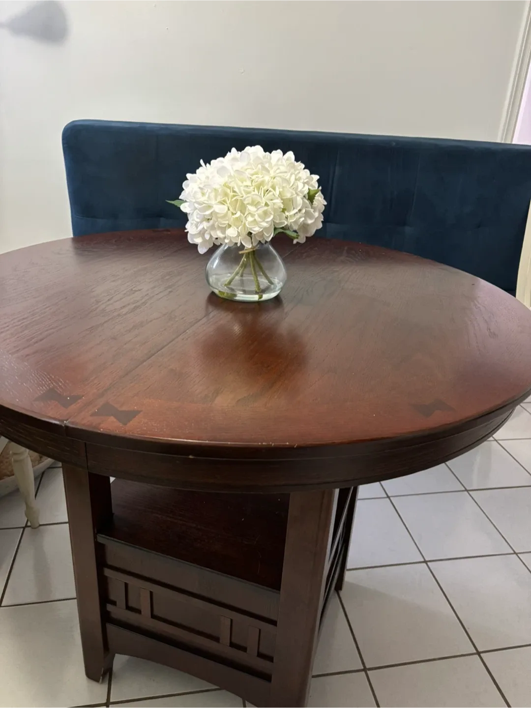 Round Wooden Dining Table thumbnail