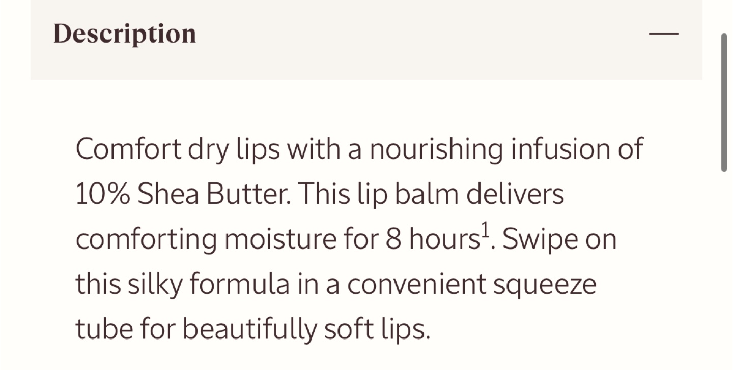 Shea Ultra Rich Lip Balm 12ml soften and nourish lips. - photo 3