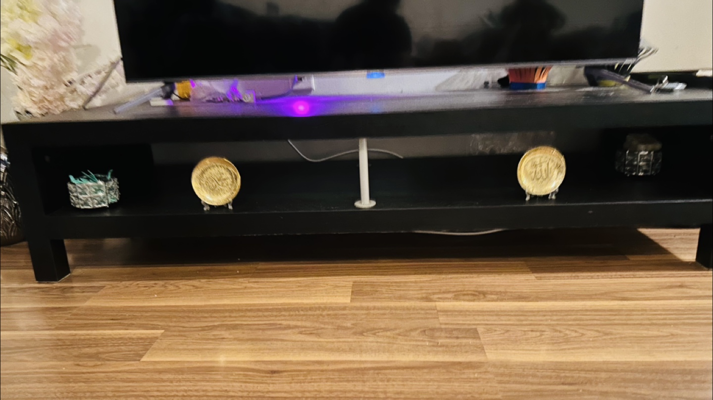 Black TV Stand ikea length:59”.   Width:22” - photo 2