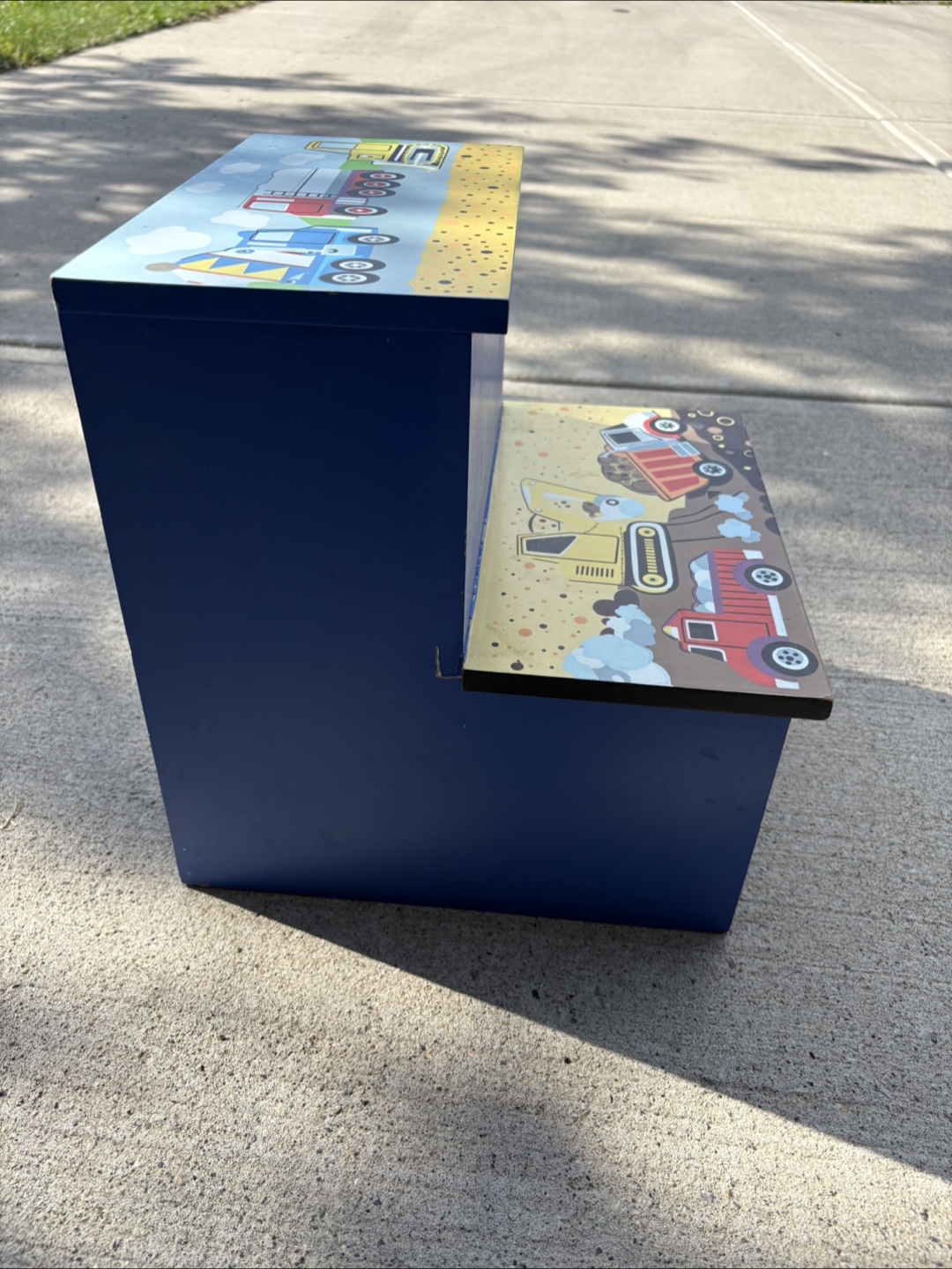 Kids Step Stool with Storage - Truck Design - photo 2