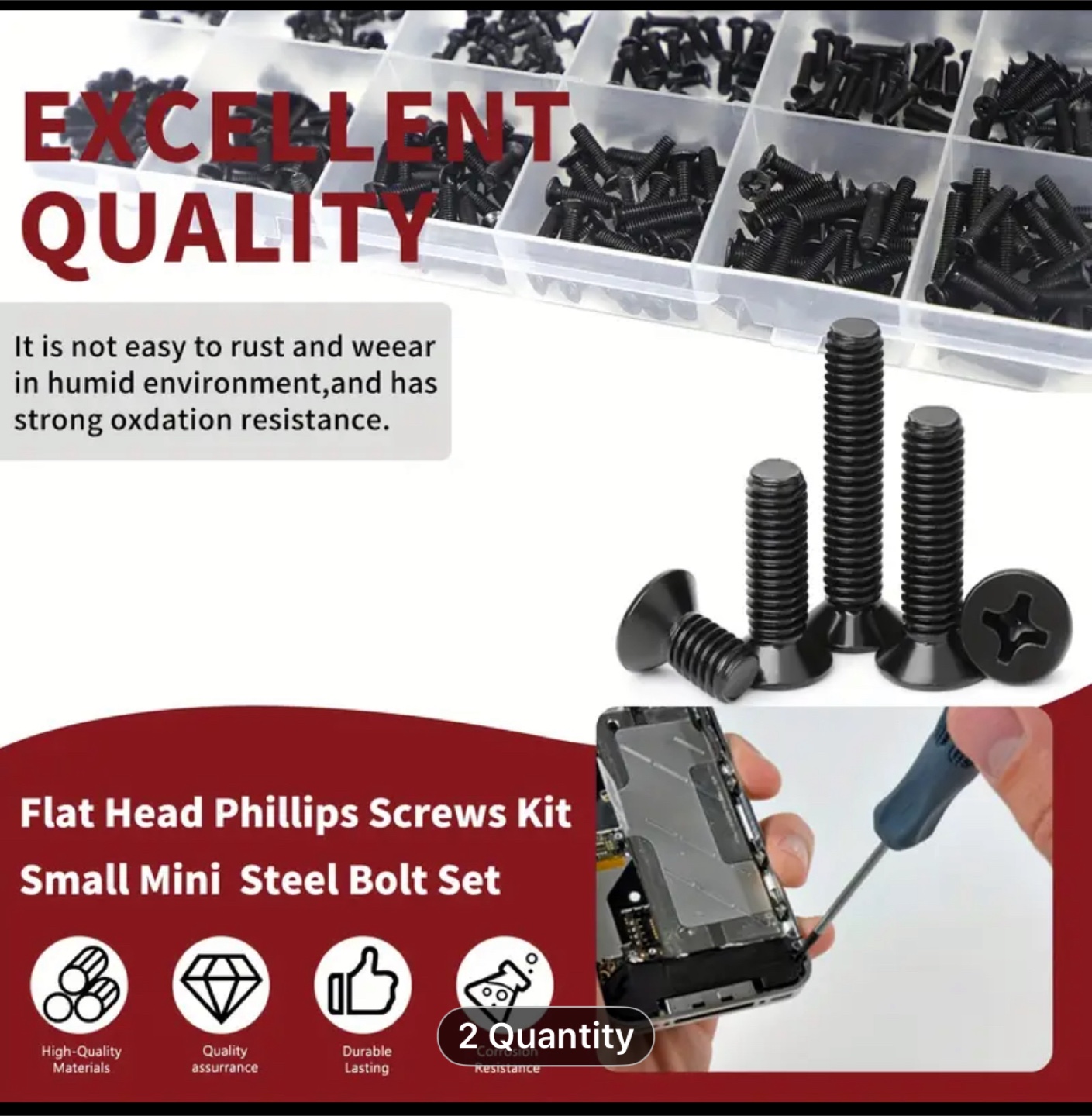 250/pcs Small Computer Screws Assortment Kit - photo 2