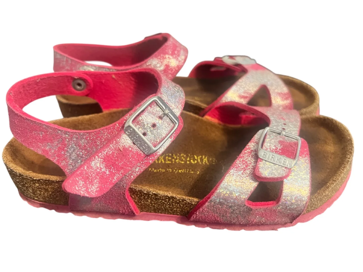 Birkenstock Rio Kids Sandals – Pink Glitter (EU 32 / US 1 Youth) image indicator(2)