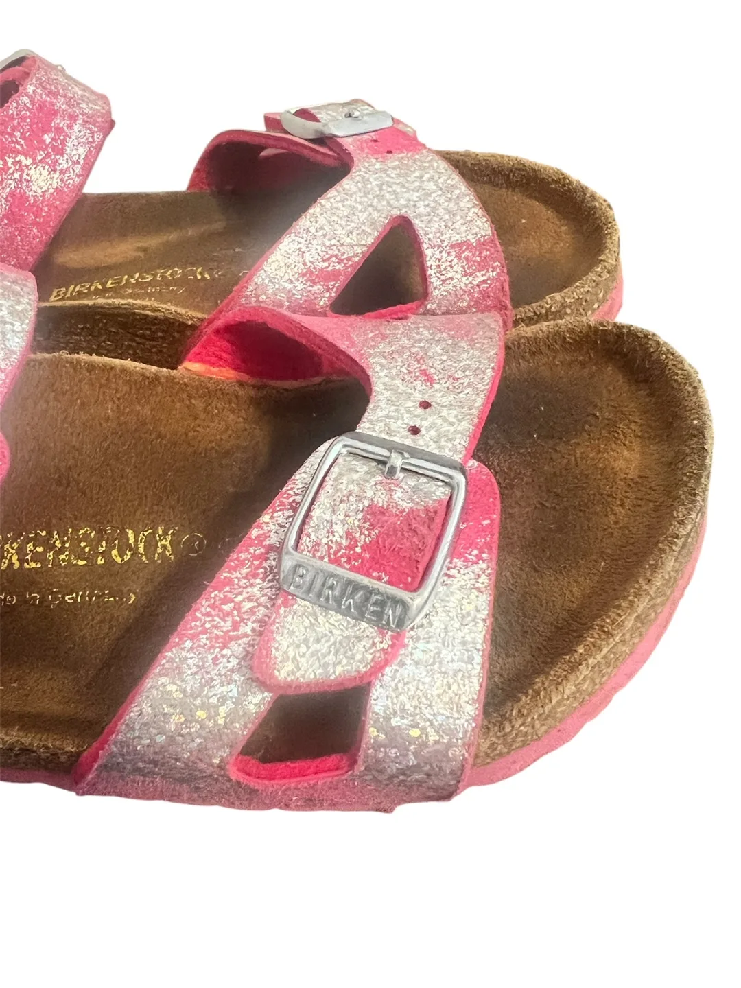 Birkenstock Rio Kids Sandals – Pink Glitter (EU 32 / US 1 Youth) image indicator(4)
