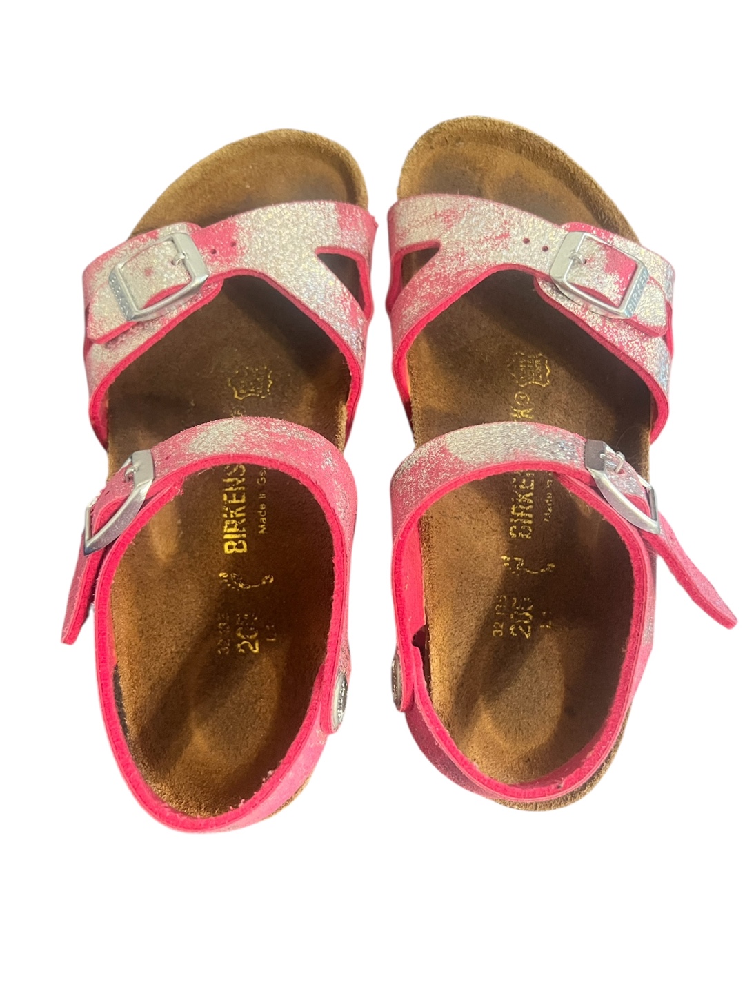 Birkenstock Rio Kids Sandals – Pink Glitter (EU 32 / US 1 Youth)