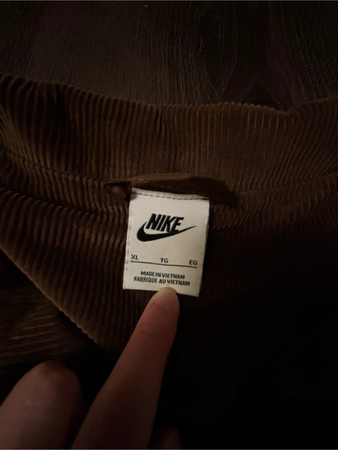 Nike Brown Corduroy Jacket - XL - photo 2