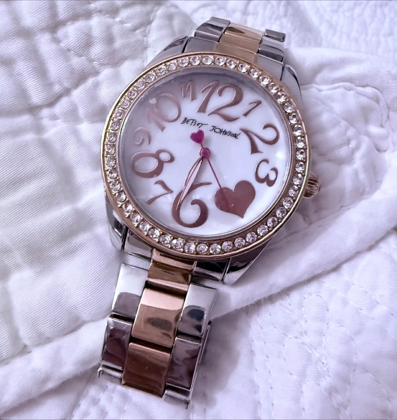 Betsey Johnson Women's Two-Tone Watch thumbnail