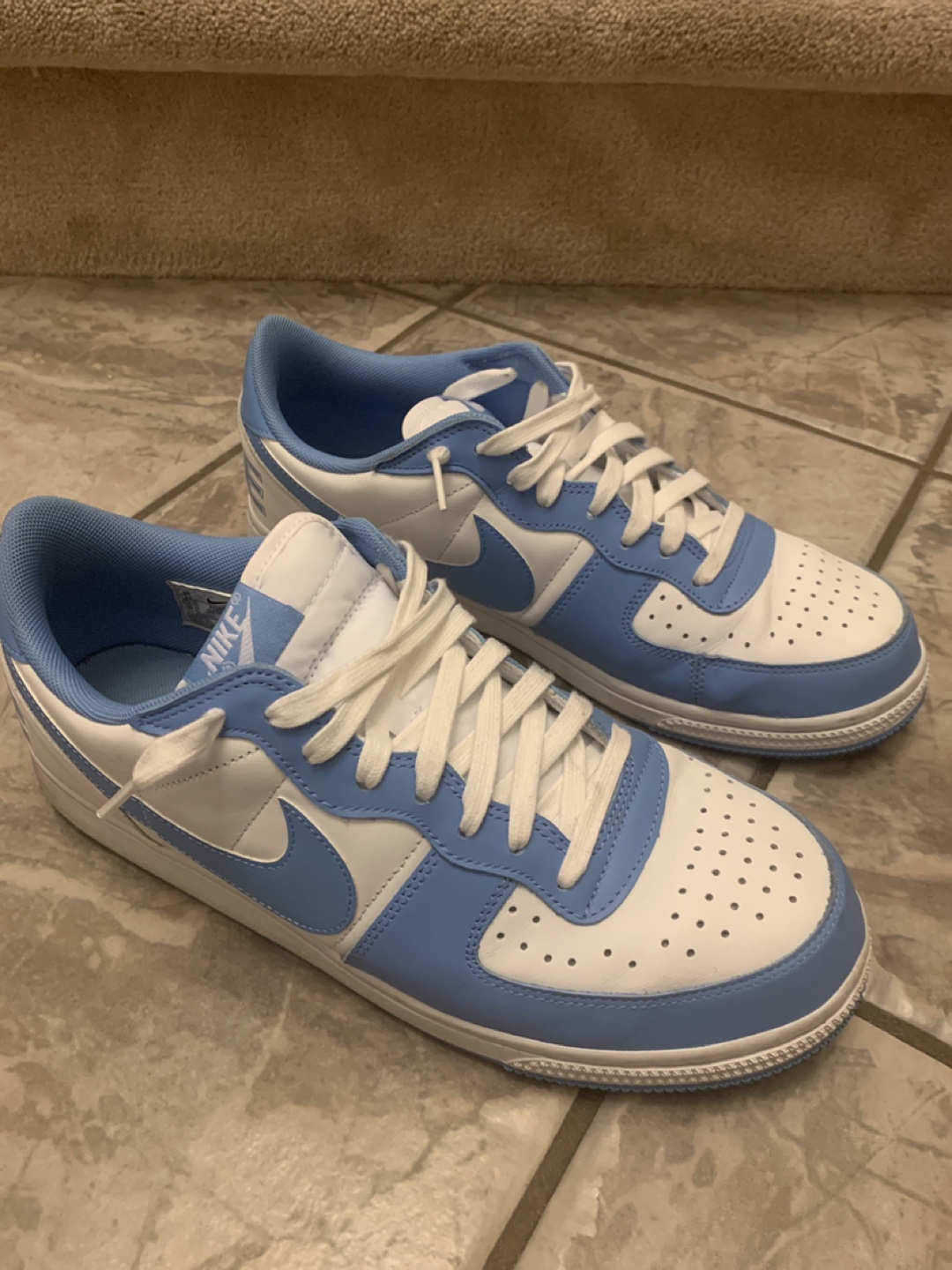 Nike Court Vision Low White/Blue Shoes - photo 4