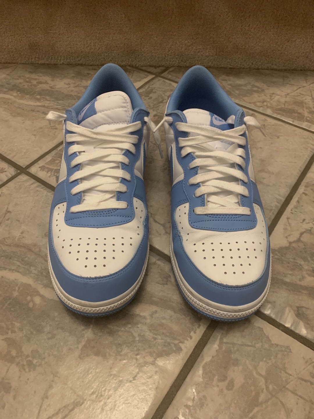 Nike Court Vision Low White/Blue Shoes - photo 3