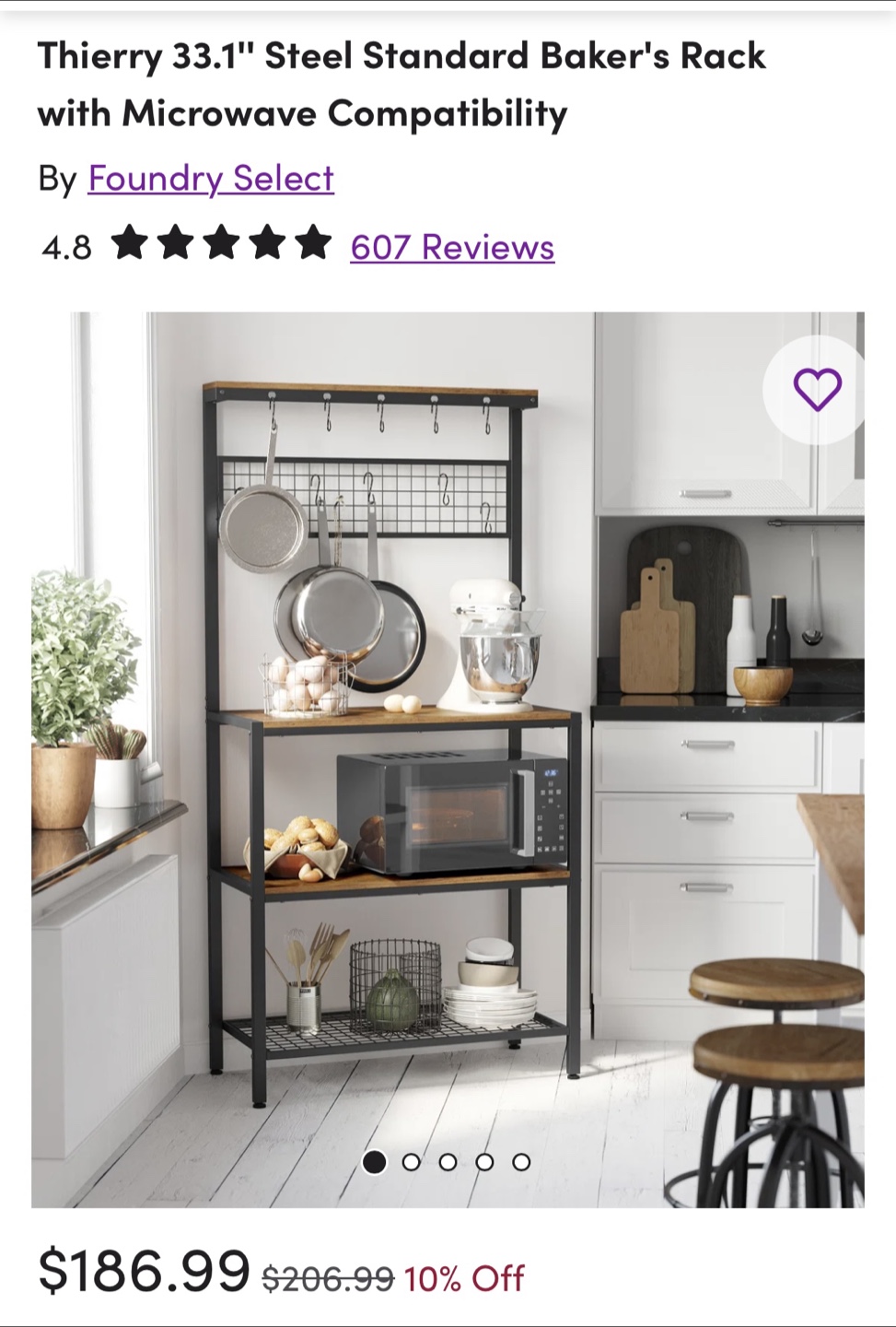 Baker's Rack with Microwave Compatibility - photo 4