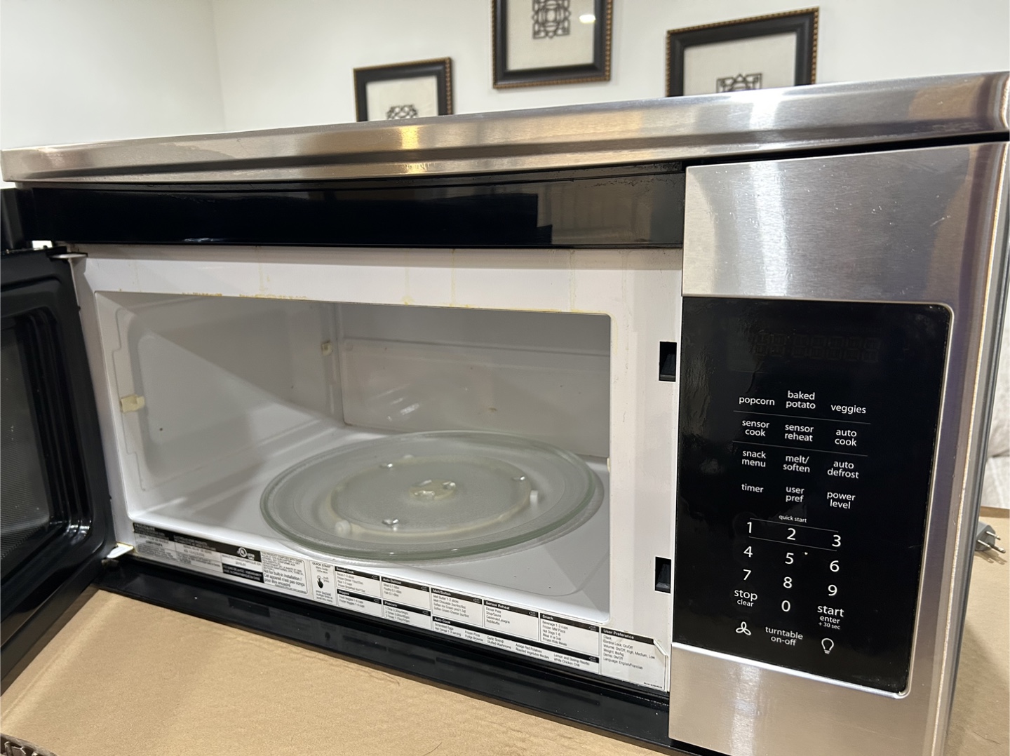 Frigidaire Gallery over the range microwave - photo 2