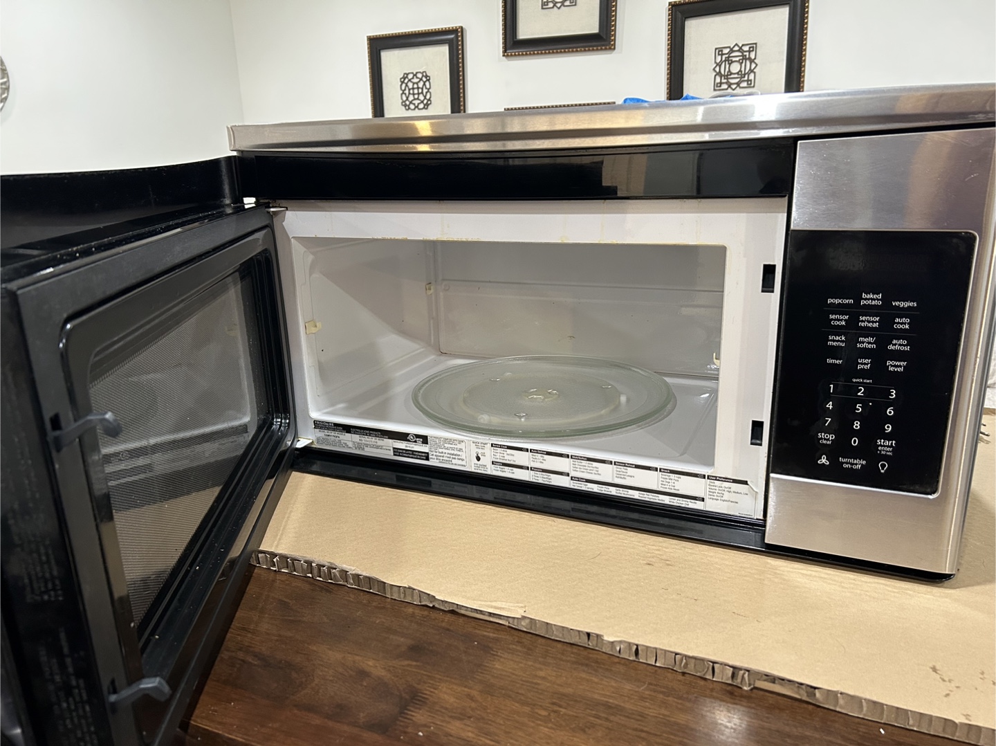 Frigidaire Gallery over the range microwave - photo 3