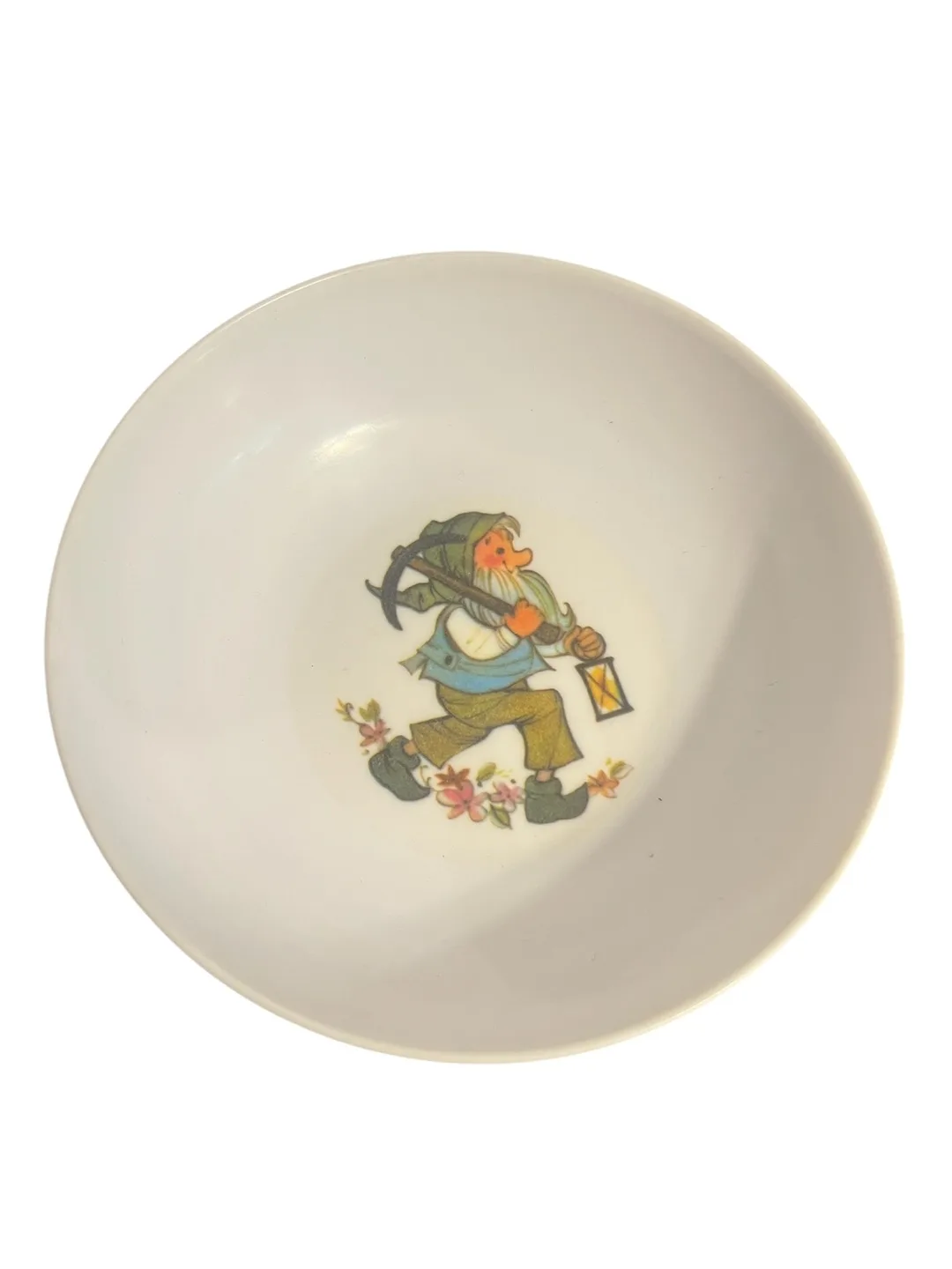 Vintage 1970s Melamine Bowl – Gnome with Lantern Design thumbnail